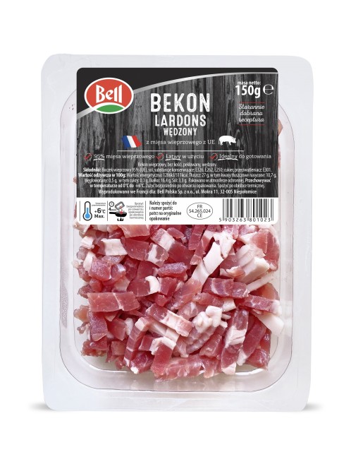 3021001 Bekon Lardons wędzony 20x150g