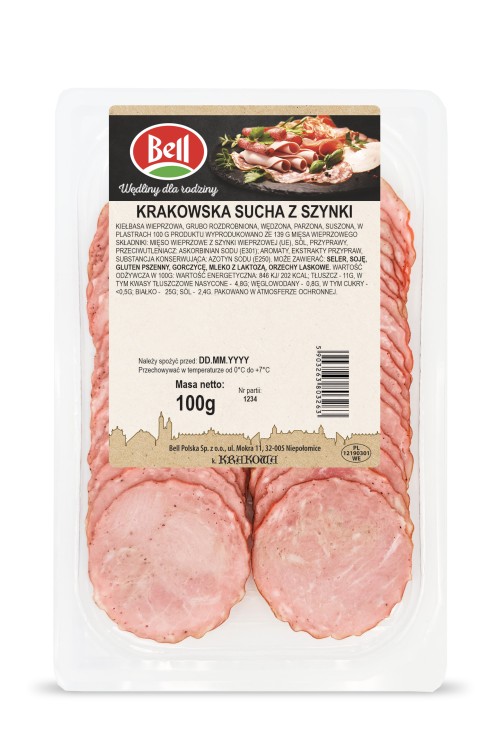 3050190_Krakowska Sucha z szynki 100g